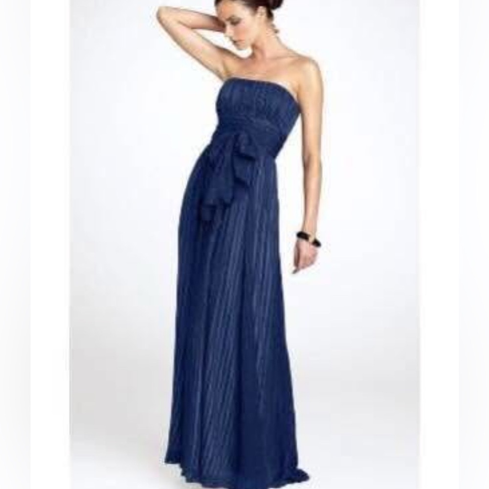 BCBGMaxAzria Strapless Navy Dress
